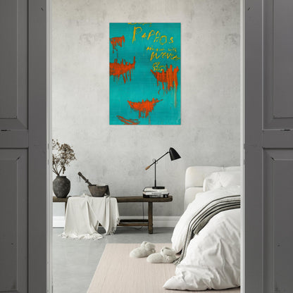 Leaving Paphos Ringed With Waves III - Cy Twombly Brushed Aluminum Print - 70x100 cm / 28x40 inches | Cy Twombly Aluminum Print | Cy Twombly Prints