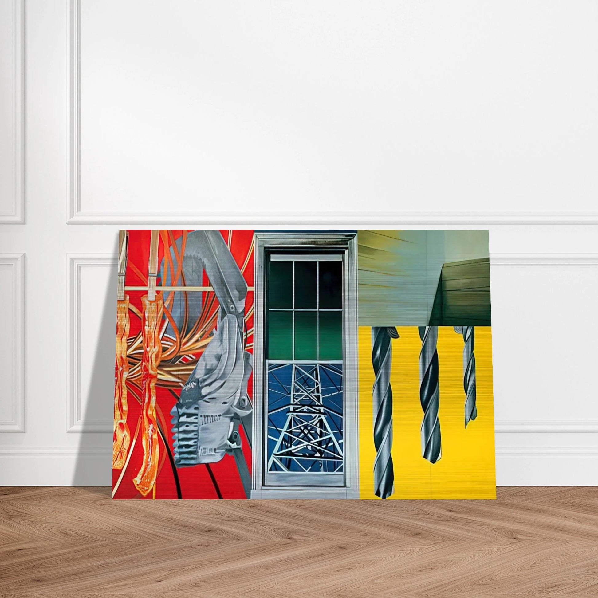 Industrial Cottage - James Rosenquist Brushed Aluminum Print - 70x100 cm / 28x40 inches | James Rosenquist Aluminum Print | James Rosenquist Prints