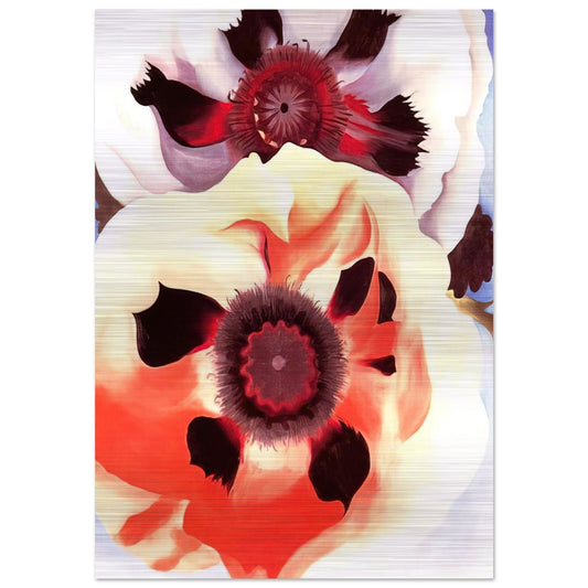 Poppies - Georgia O'Keeffe Brushed Aluminum Print - 70x100 cm / 28x40 inches | Georgia O'Keeffe Aluminum Print | Georgia O'Keeffe Prints