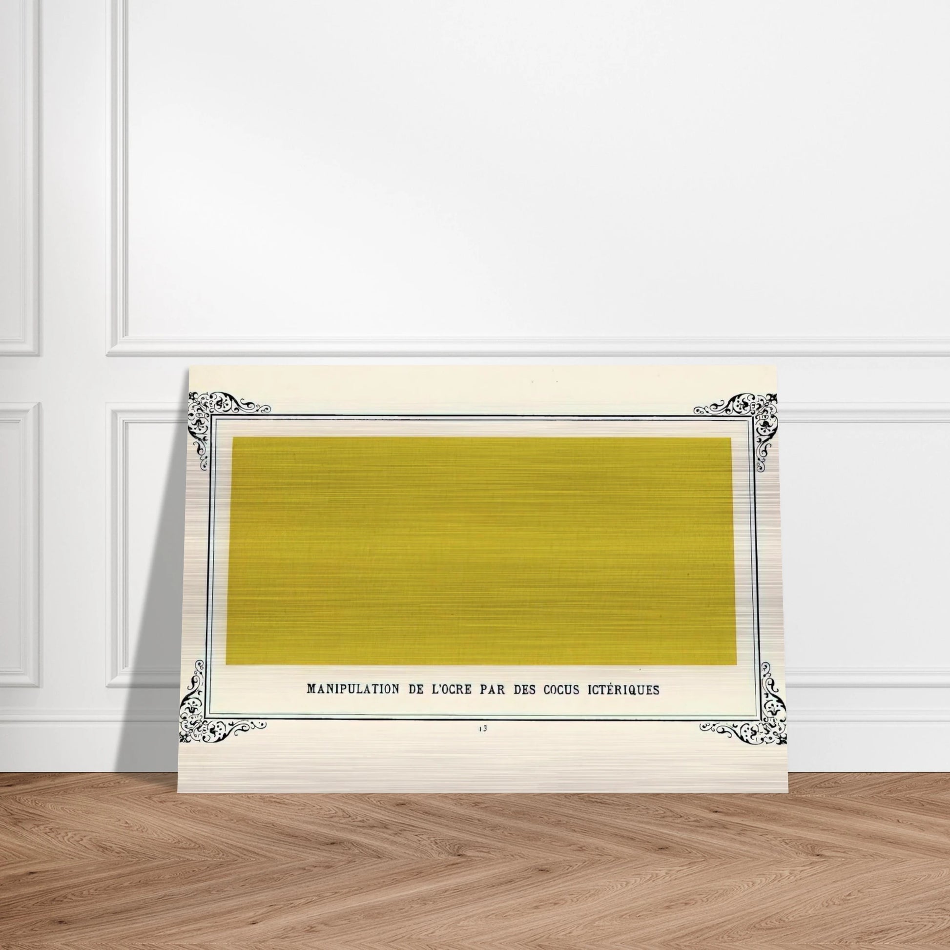 Jaundiced Cuckolds Handling Ochre - Alphonse Allais Brushed Aluminum Print - 70x100 cm / 28x40 inches | Alphonse Allais Aluminum Print | Alphonse Allais Prints