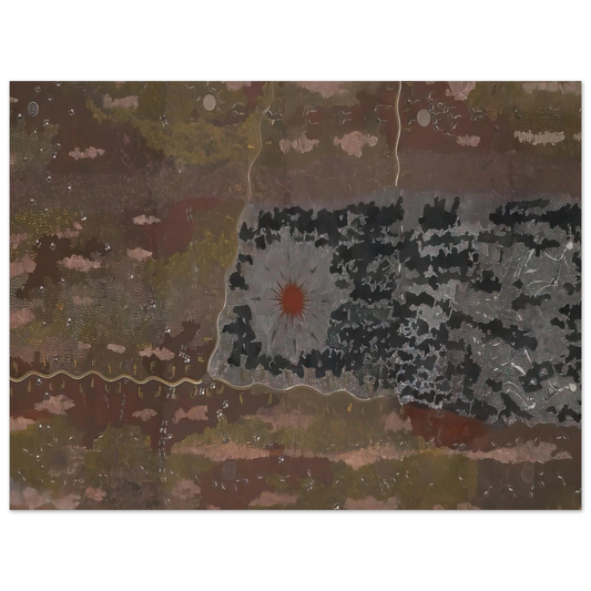 Clifford Possum Tjapaltjarri - Warlugulong - 1977  75x100 cm / 30x40inches Fine Art Poster