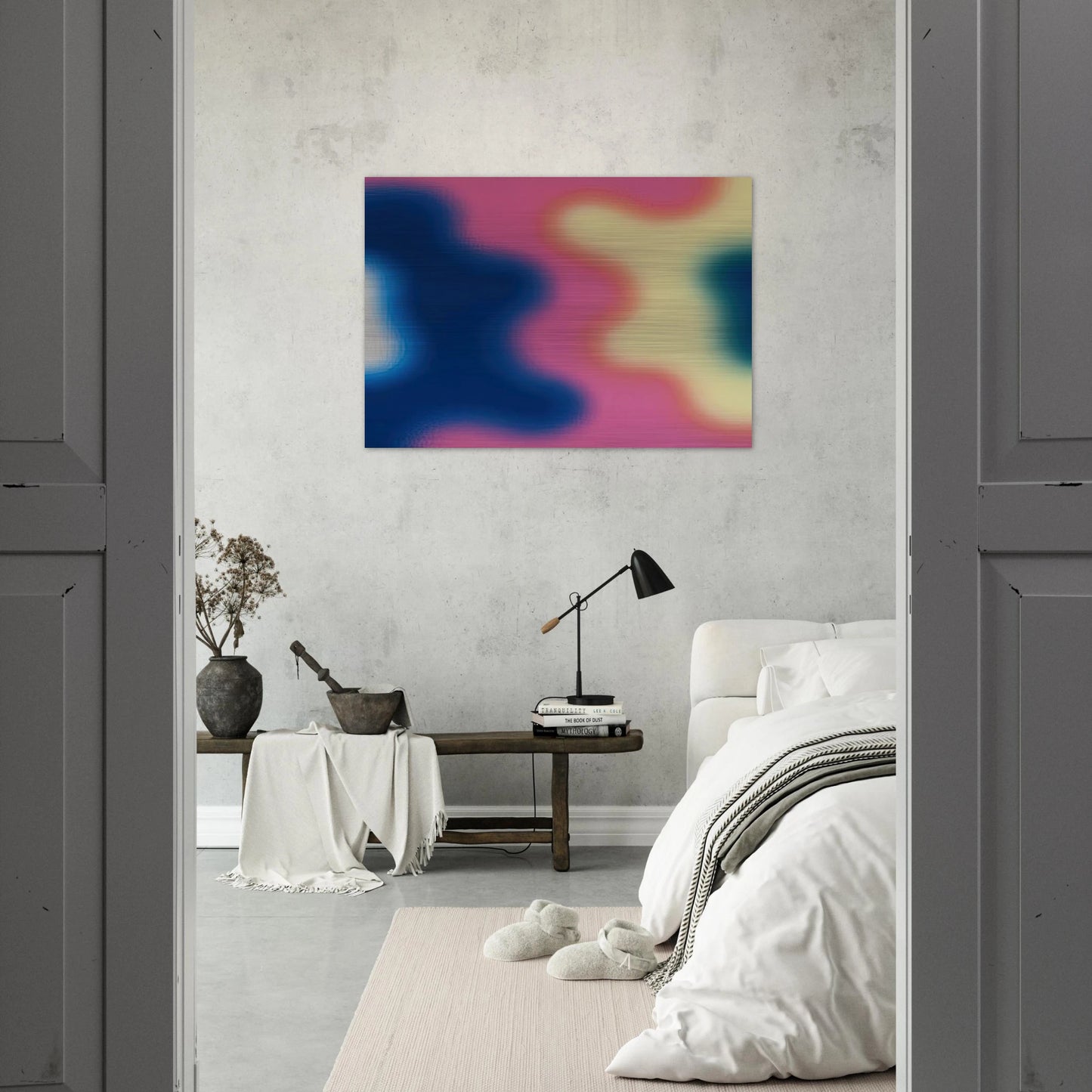 M-14 - 1970 - Wojciech Fangor Brushed Aluminum Print - 70x100 cm / 28x40 inches | Wojciech Fangor Aluminum Print | Wojciech Fangor Prints