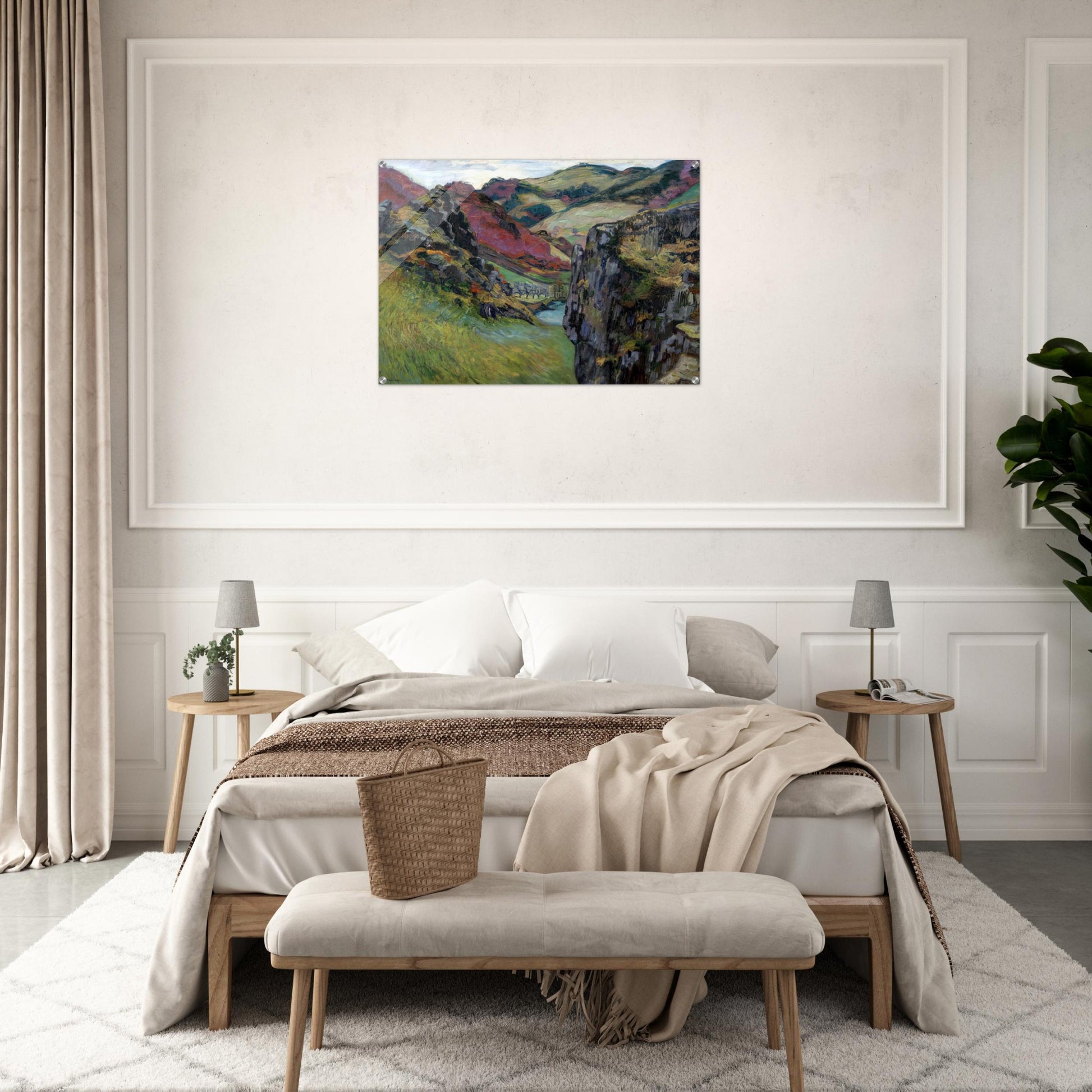 Landscape near Saint-Julien-des-Chazes - Armand Guillaumin Acrylic Print - 70x100 cm / 28x40″ inches | Armand Guillaumin Wall Art | Armand Guillaumin Prints