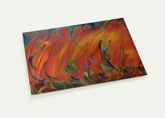 Evening By Konrad Zuse Pack of 10 Post Cards | Konrad Zuse Post Cards | A6 (10.5 x 14.8 cm) - 4.1 x 5.8 inches
