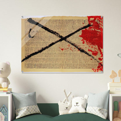 JOURNAL 1968 - Antoni Tapies Acrylic Print - 70x100 cm / 28x40″ inches
