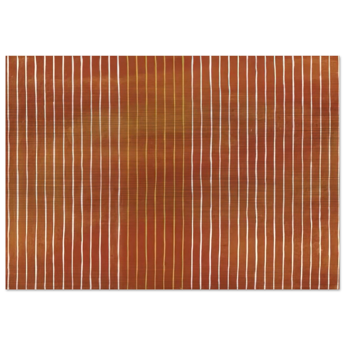 Pumpkin - 1959 - Gene Davis Brushed Aluminum Print - 70x100 cm / 28x40 inches | Gene Davis Aluminum Print | Gene Davis Prints