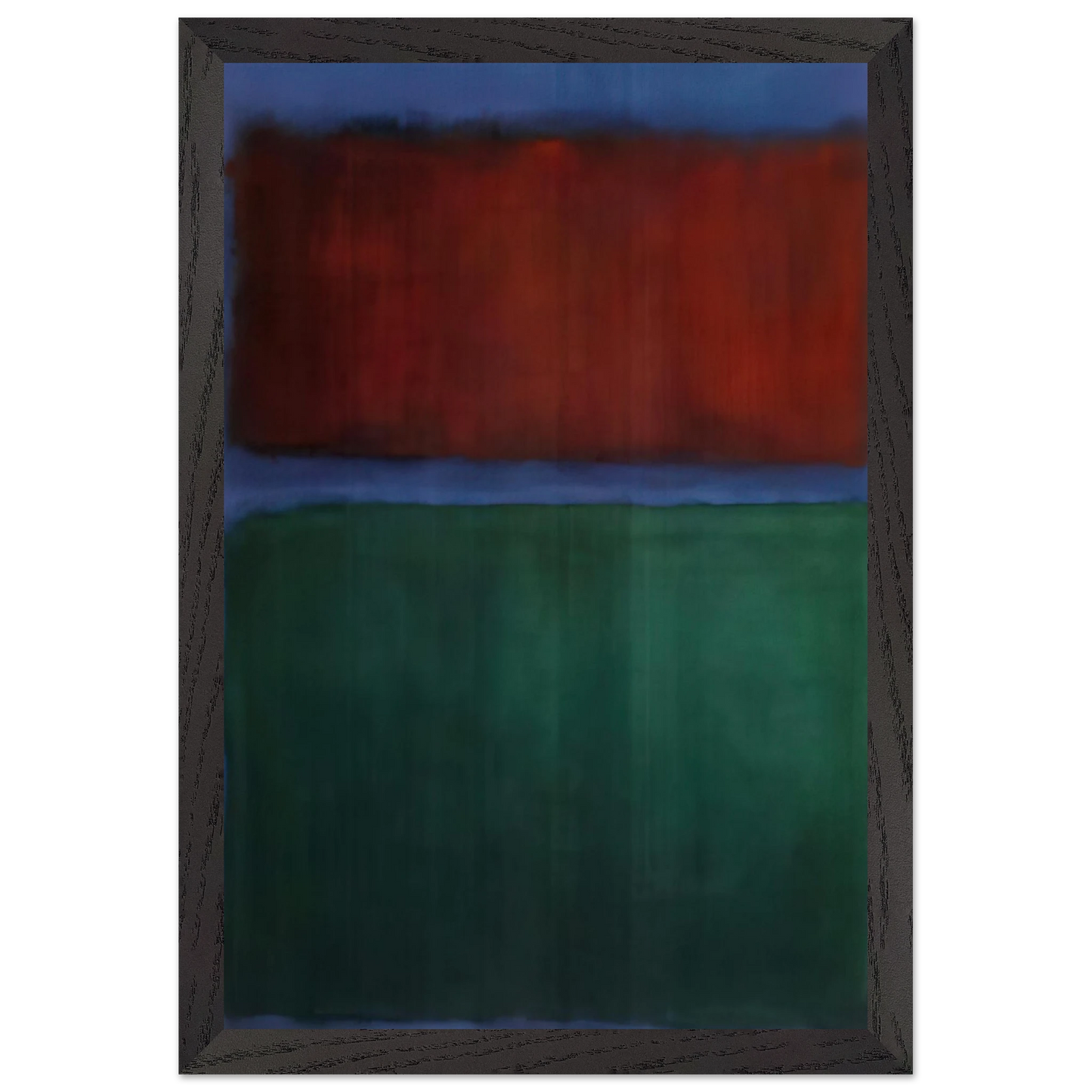 Mark Rothko - Earth and Green - 1955 Wall Art - 30x40 cm / 12x16 inches - Premium Wooden Framed Poster With Fine Art Paper-canvas - Black frame