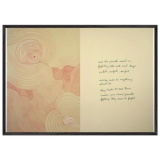 SUBLIMATION 2002 3 - Louise Bourgeois 70x100 cm / 28x40 inches Framed Art Print – Black Wooden Frame