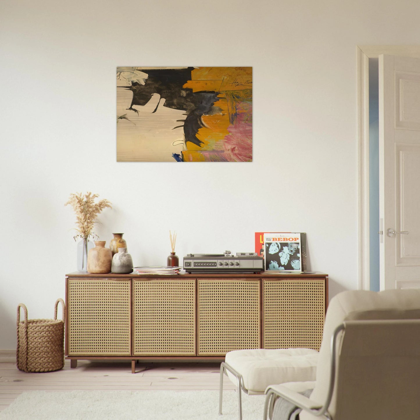 Psychoseismorama II - 1960 - Hassel Smith Brushed Aluminum Print - 70x100 cm / 28x40 inches | Hassel Smith Aluminum Print | Hassel Smith Prints