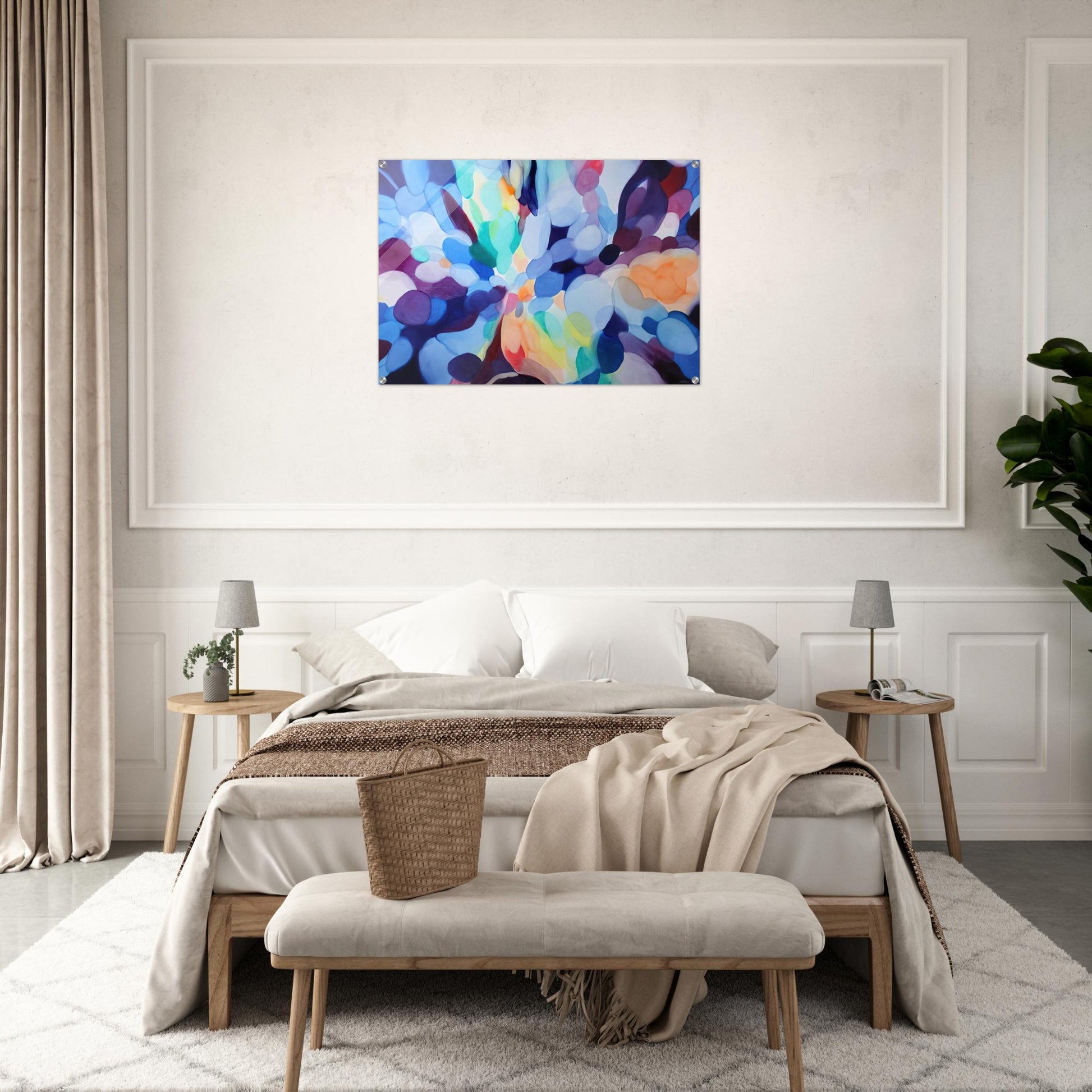 Through Sleep to Orange - Alice Baber Acrylic Print - 70x100 cm / 28x40″ inches