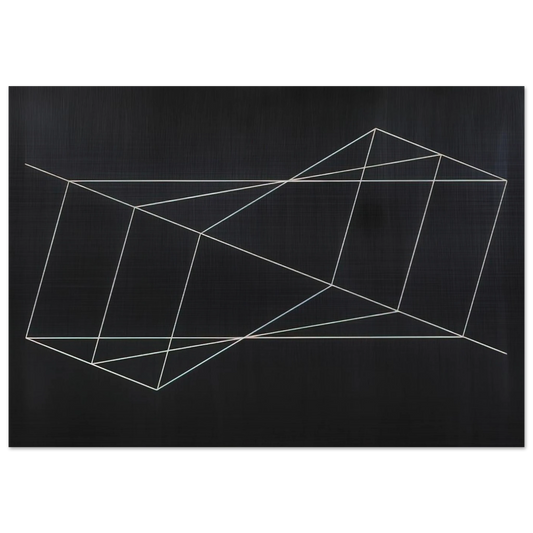 TWISTED BUT STRAIGHT 1948 - Josef Albers Brushed Aluminum Print - 70x100 cm / 28x40 inches | Josef Albers Aluminum Print | Josef Albers Prints