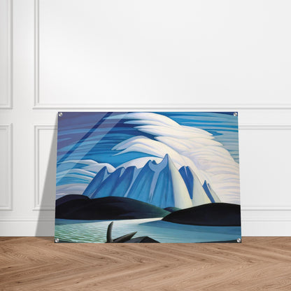 Lake and Mountains - 1928 - Lawren Harris Acrylic Print - 70x100 cm / 28x40″ inches