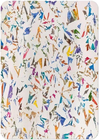 Blanc - 1974 By Simon Hantai Pack of 10 Post Cards | Simon Hantai Post Cards | A6 (10.5 x 14.8 cm) - 4.1 x 5.8 inches