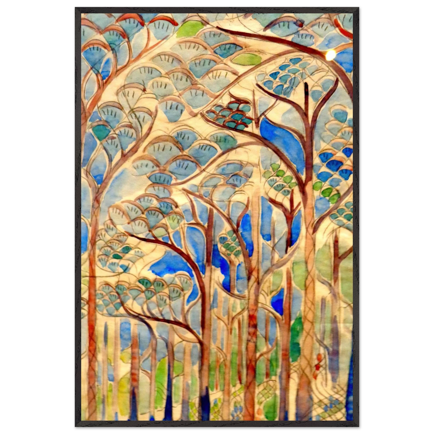 Walter Inglis Anderson - Walter Anderson Wall art - 40x60 cm / 16x24 inches - Premium Wooden Framed Poster With Fine Art Paper-canvas - Wood frame
