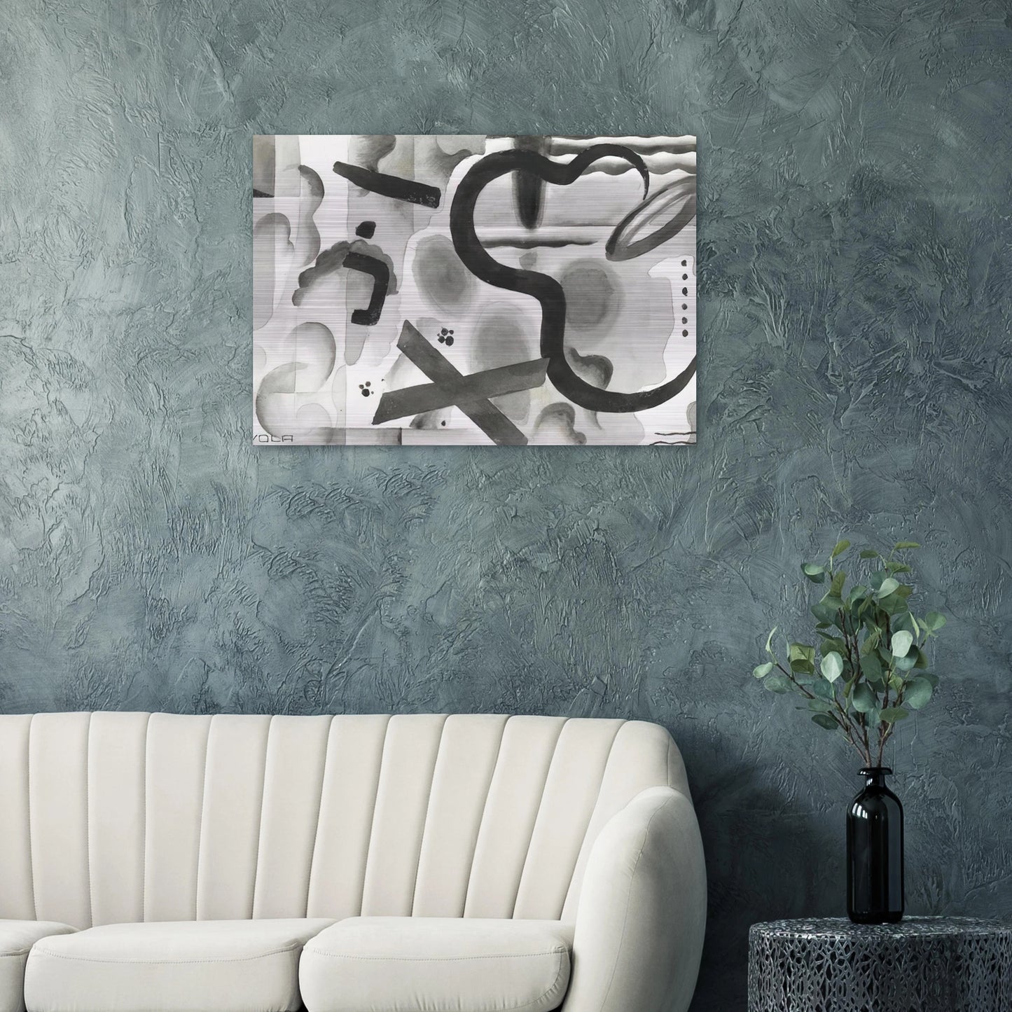 Untitled - Dada - Julius Evola Brushed Aluminum Print - 70x100 cm / 28x40 inches | Julius Evola Aluminum Print | Julius Evola Prints