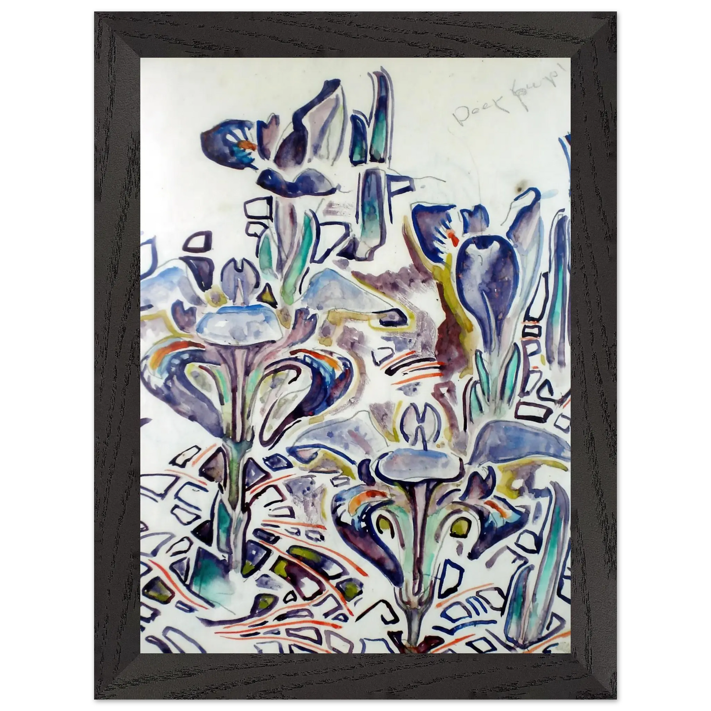 Walter Inglis Anderson - Walter Anderson Wall art - 15x20 cm / 6x8 Inches - Premium Wooden Framed Poster With Fine Art Paper - Black frame