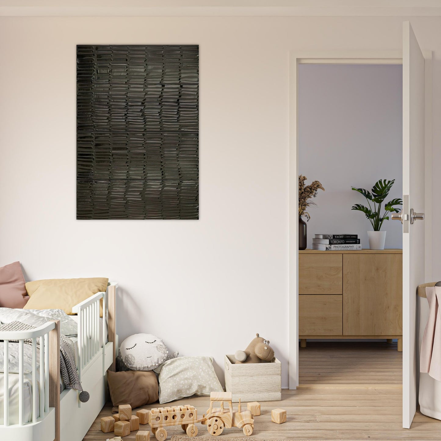 Peinture 324 x 181 cm, 19 février 2009 Polyptyque - 2009 - Pierre Soulages Brushed Aluminum Print - 70x100 cm / 28x40 inches | Pierre Soulages Aluminum Print | Pierre Soulages Prints