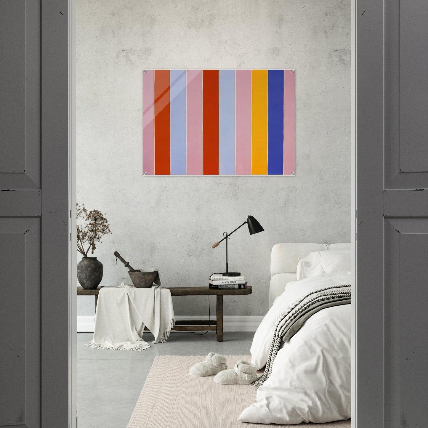 Peeping Wall - 1960 - Gene Davis Acrylic Print - 70x100 cm / 28x40″ inches