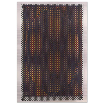 Círculo rojo y amarillo - 1970 - Antonio Asis Brushed Aluminum Print - 70x100 cm / 28x40 inches | Antonio Asis Aluminum Print | Antonio Asis Prints