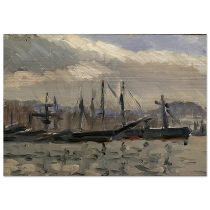 PORT DE CHERBOURG 1918 - Henri Matisse Brushed Aluminum Print - 70x100 cm / 28x40 inches | Henri Matisse Aluminum Print | Henri Matisse Prints