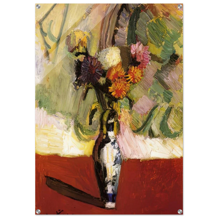 CHRYSANTHEMUMS IN A CHINESE VASE 1902 - Henri Matisse Acrylic Print - 70x100 cm / 28x40″ inches