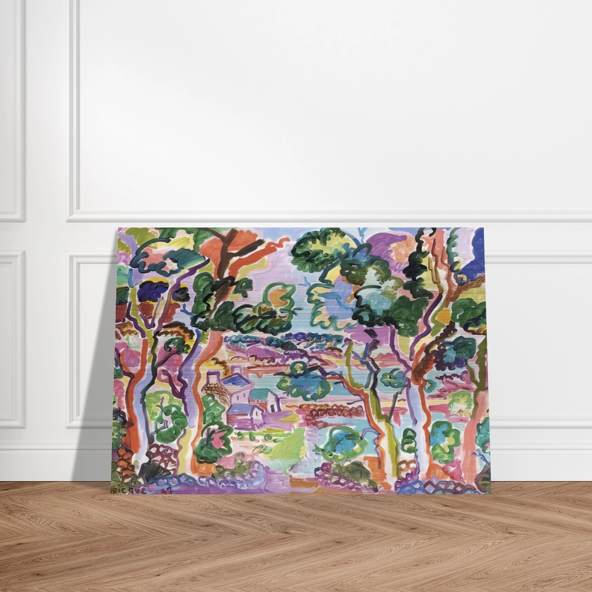 Paysage - Fauvism - Charles Lapicque Brushed Aluminum Print - 70x100 cm / 28x40 inches | Charles Lapicque Aluminum Print | Charles Lapicque Prints