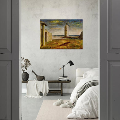 EL FARO 1928 - Carlo Carra Brushed Aluminum Print - 70x100 cm / 28x40 inches | Carlo Carra Aluminum Print | Carlo Carra Prints