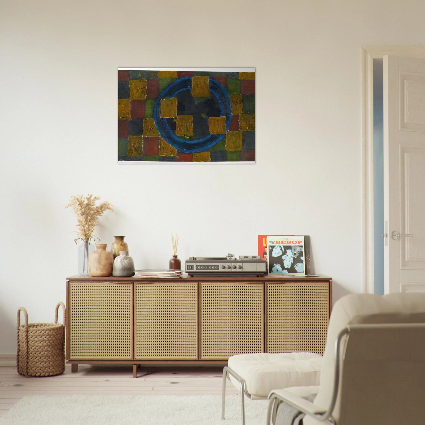 Kreise und Quadrate - 1963 - Johannes Itten Brushed Aluminum Print - 70x100 cm / 28x40 inches | Johannes Itten Aluminum Print | Johannes Itten Prints