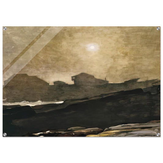 THE ARTISTS STUDIO IN AFTERNOON FOG 1894 - Winslow Homer Acrylic Print - 70x100 cm / 28x40″ inches | Winslow Homer Wall Art | Winslow Homer Prints