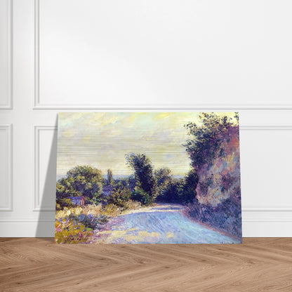 Road near Giverny 02 - claude monet Brushed Aluminum Print - 70x100 cm / 28x40 inches | claude monet Aluminum Print | claude monet Prints