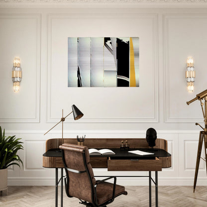 MIRROR SIX PANELS 1 1970 - Roy Lichtenstein Brushed Aluminum Print - 70x100 cm / 28x40 inches | Roy Lichtenstein Aluminum Print | Roy Lichtenstein Prints