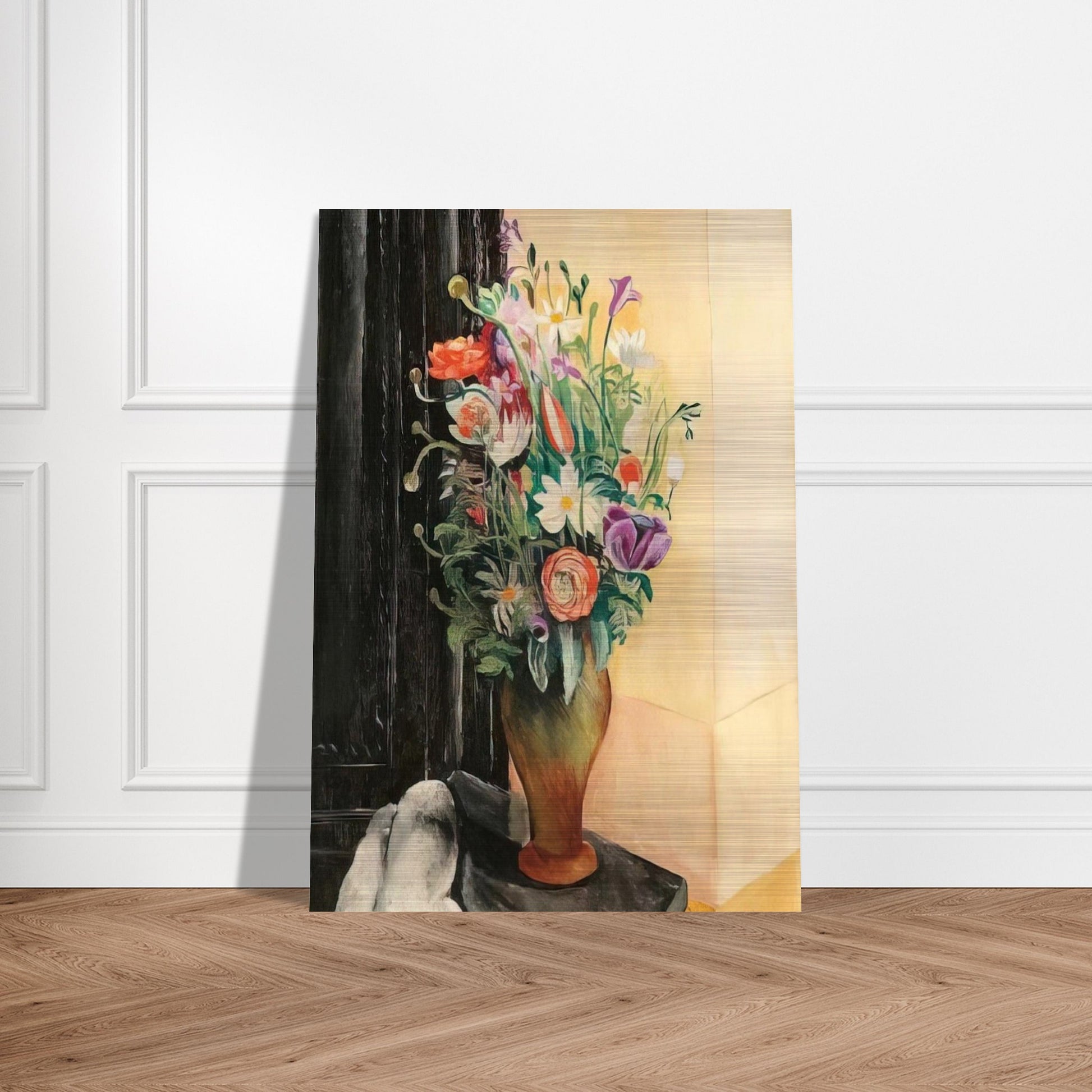 FLOWERS 1919 - Moise Kisling Brushed Aluminum Print - 70x100 cm / 28x40 inches | Moise Kisling Aluminum Print | Moise Kisling Prints