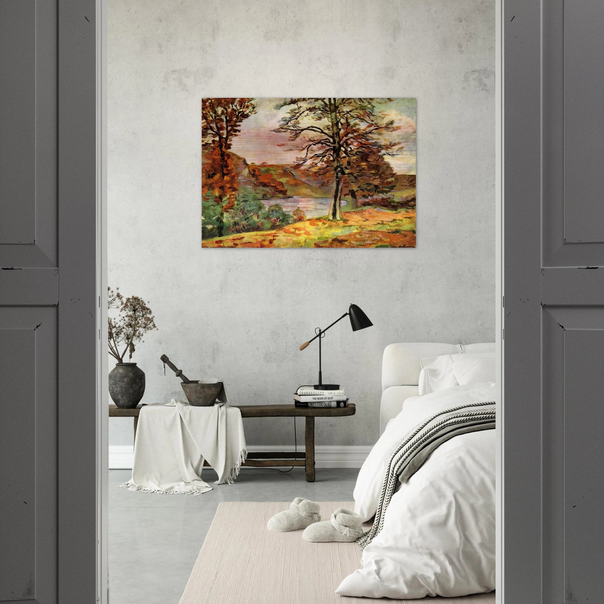 Landscape - 1870 - Armand Guillaumin Brushed Aluminum Print - 70x100 cm / 28x40 inches | Armand Guillaumin Aluminum Print | Armand Guillaumin Prints