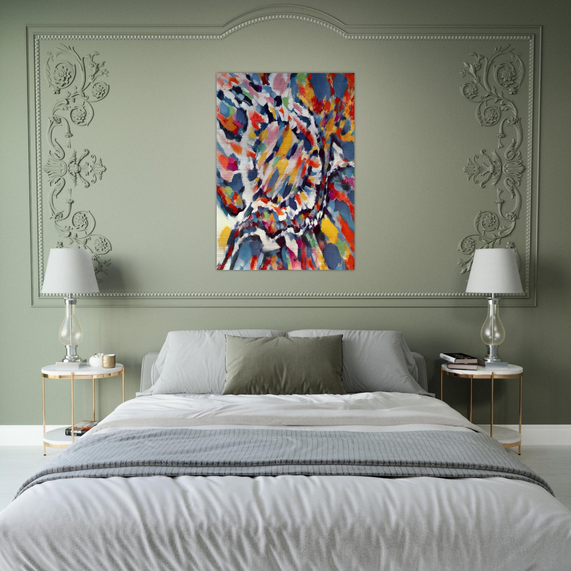 La Sève - 1963 - Alfred Manessier Brushed Aluminum Print - 70x100 cm / 28x40 inches | Alfred Manessier Aluminum Print | Alfred Manessier Prints