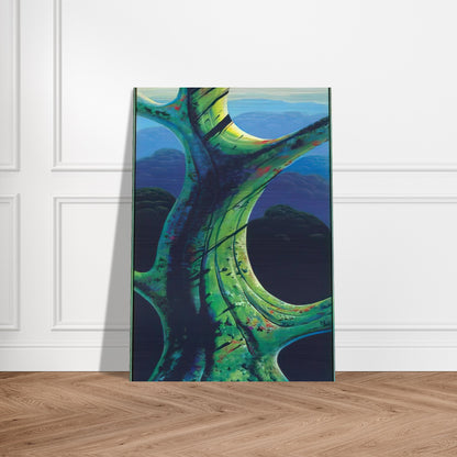 Sky Reach - Eyvind Earle Brushed Aluminum Print - 70x100 cm / 28x40 inches | Eyvind Earle Aluminum Print | Eyvind Earle Prints