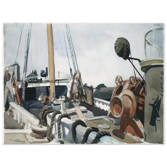Edward Hopper - Deck of a Beam Trawler, Gloucester Fine Art Poster