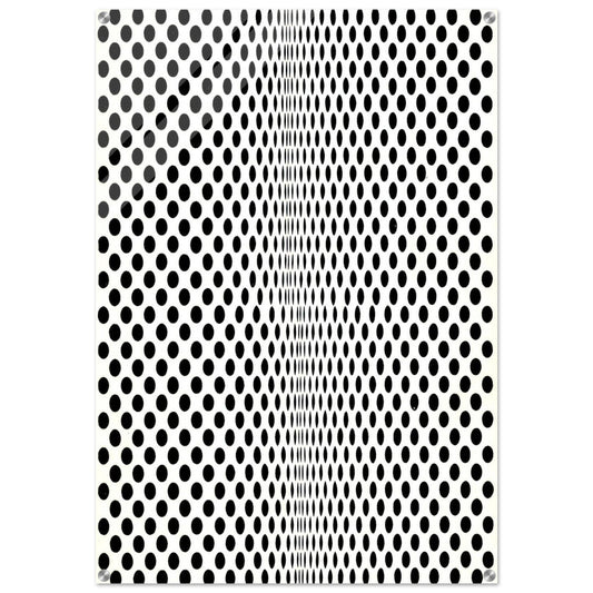 FISSION 1963 - Bridget Riley Acrylic Print - 70x100 cm / 28x40″ inches
