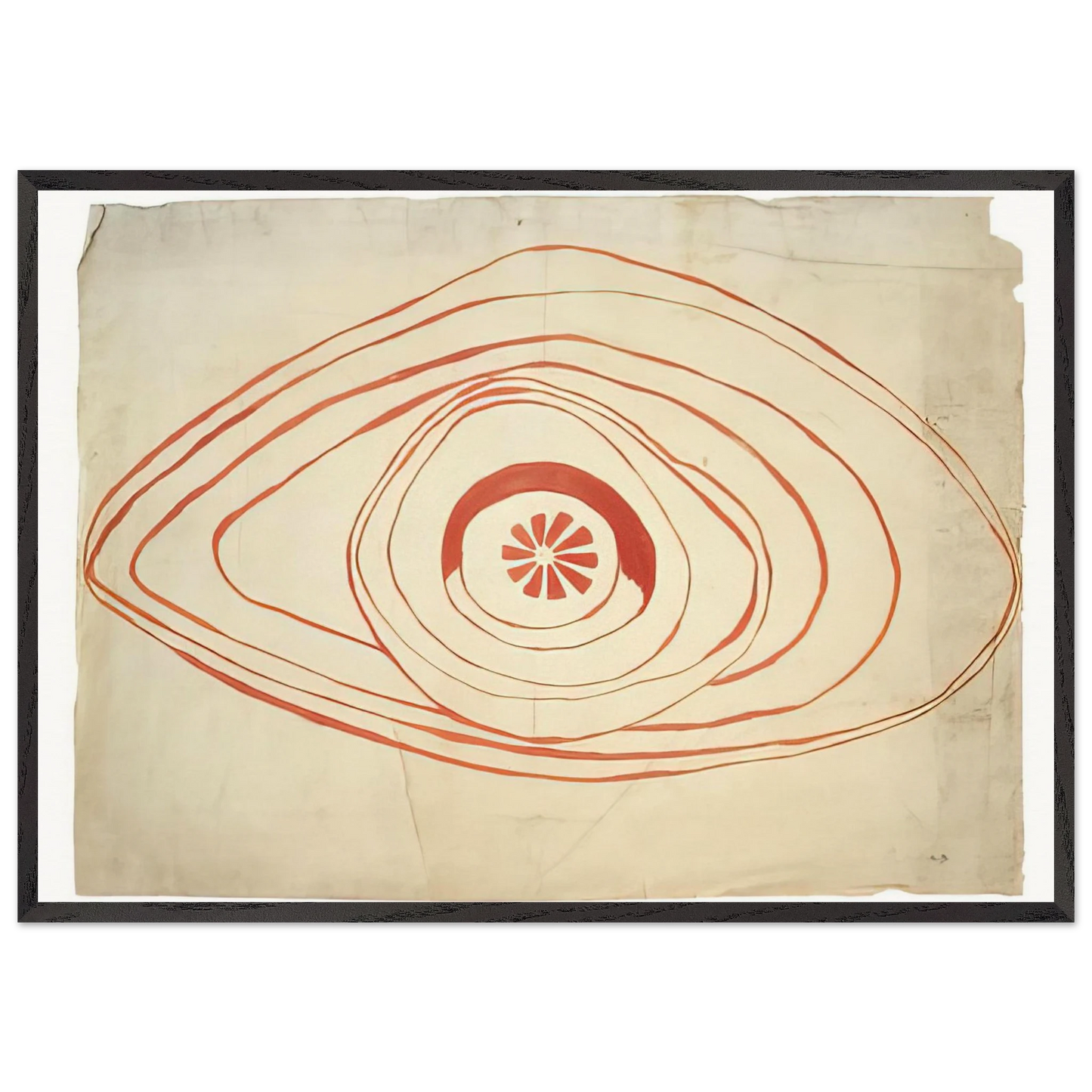 UNTITLED 1 N3 - Louise Bourgeois 70x100 cm / 28x40 inches Framed Art Print – Black Wooden Frame