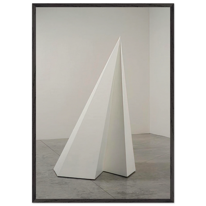 Pyramid 10 - Sol LeWitt 70x100 cm / 28x40 inches Framed Art Print – Black Wooden Frame