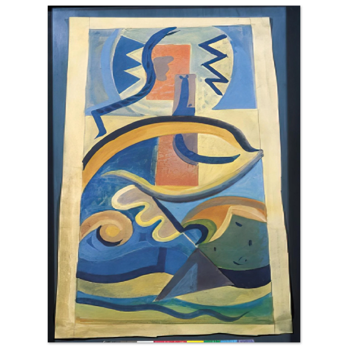Julius Evola - Untitled - Abstract Art, Dada  75x100 cm / 30x40inches Fine Art Poster