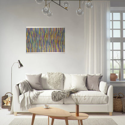 Joy Ride - 1981 - Gene Davis Brushed Aluminum Print - 70x100 cm / 28x40 inches | Gene Davis Aluminum Print | Gene Davis Prints