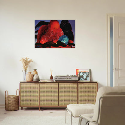 Blazing Glory - Eyvind Earle Brushed Aluminum Print - 70x100 cm / 28x40 inches | Eyvind Earle Aluminum Print | Eyvind Earle Prints