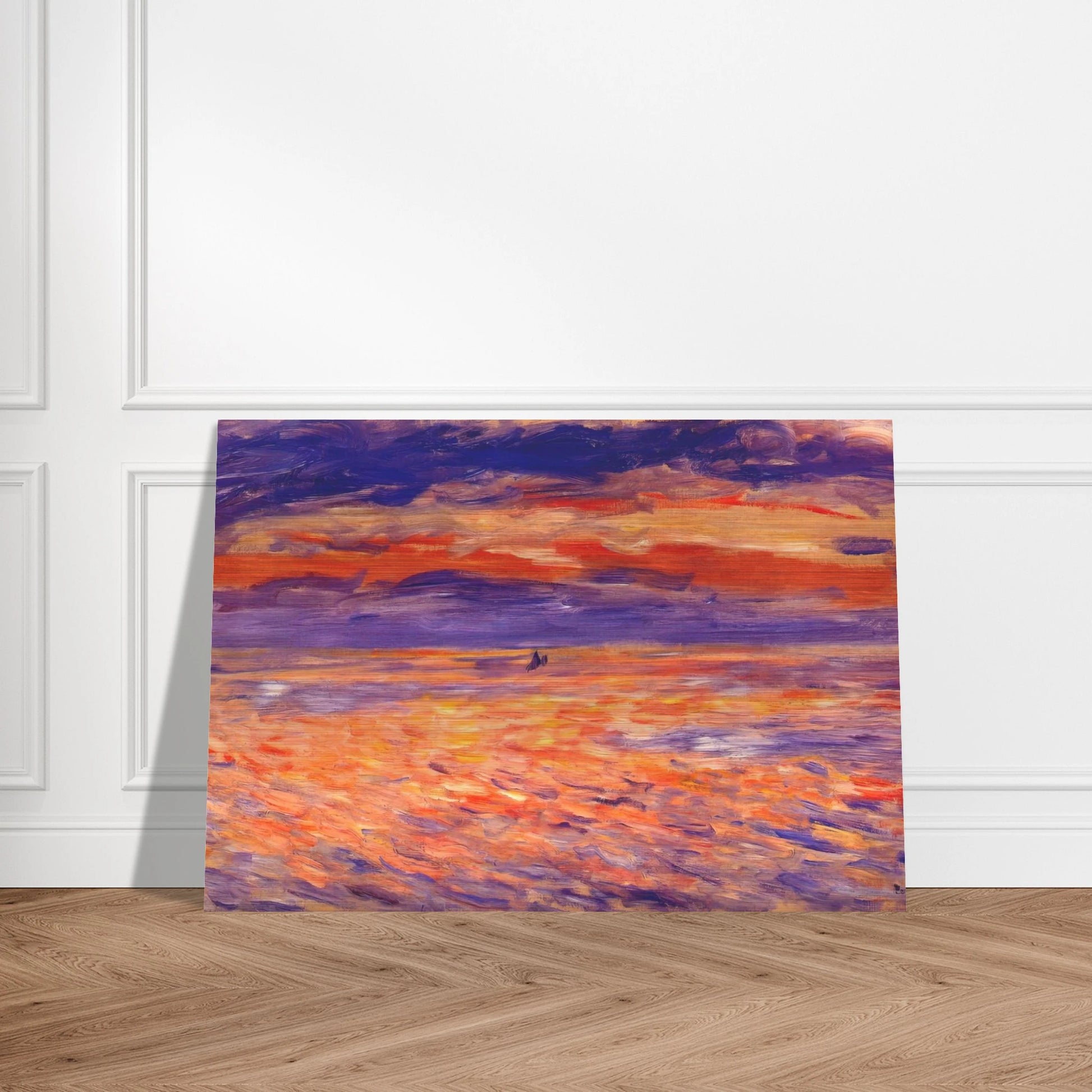 Sunset at sea - Pierre-Auguste Renoir Brushed Aluminum Print - 70x100 cm / 28x40 inches | Pierre-Auguste Renoir Aluminum Print | Pierre-Auguste Renoir Prints