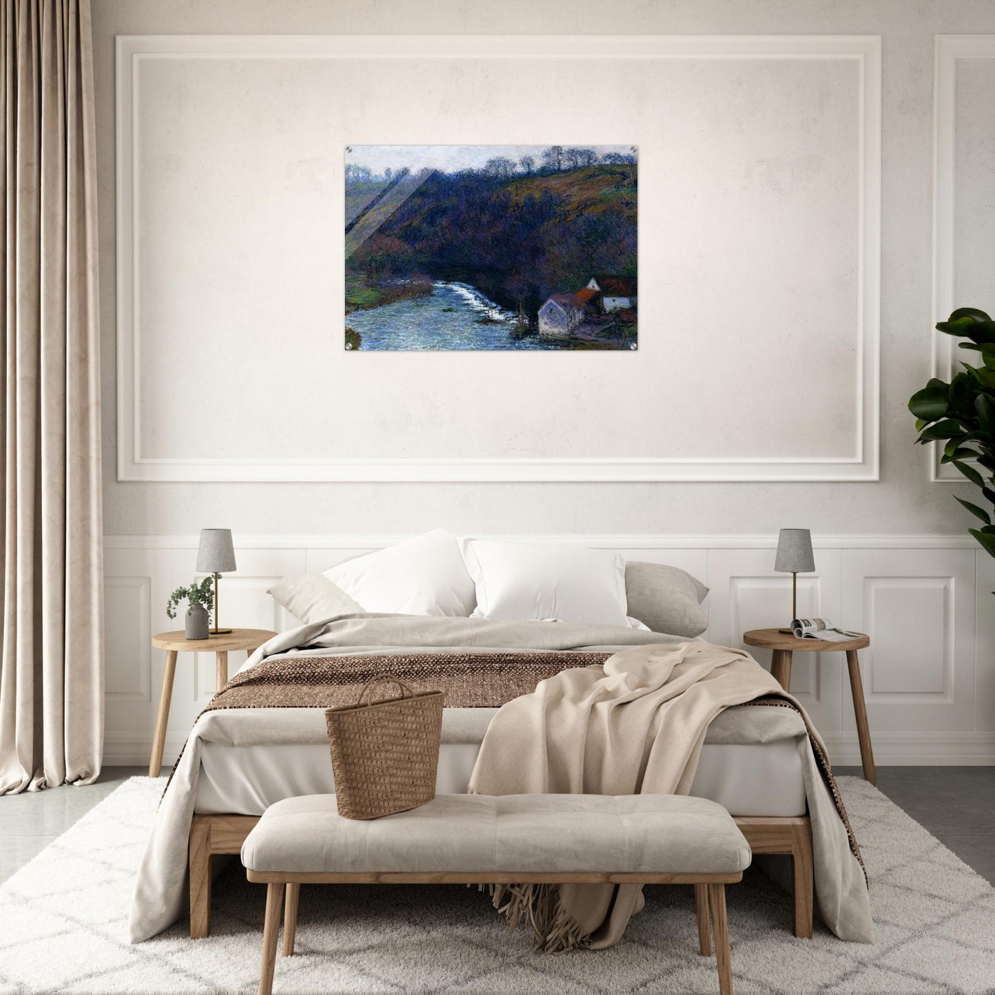 The Mill at Vervy - claude monet Acrylic Print - 70x100 cm / 28x40″ inches | claude monet Wall Art | claude monet Prints