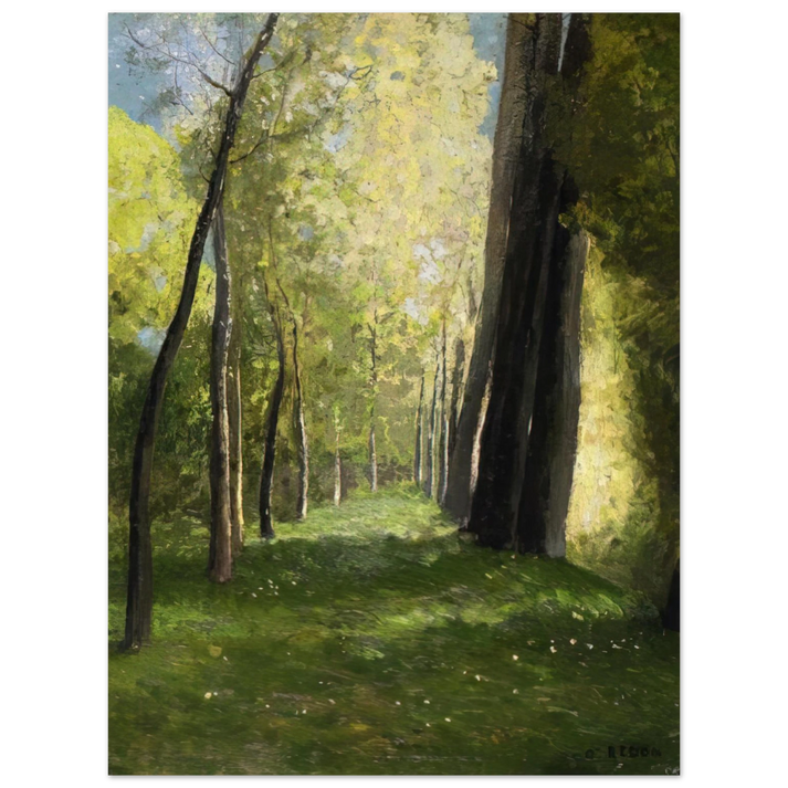 Odilon Redon - LANE OF TREES  75x100 cm / 30x40inches Fine Art Poster