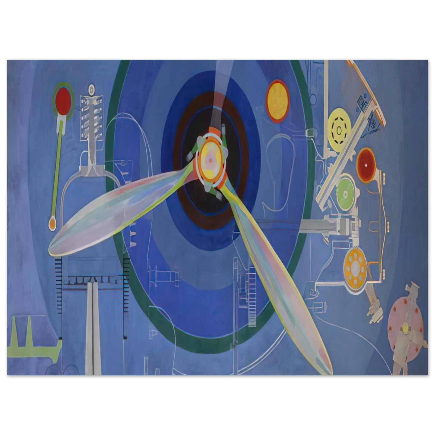 Sonia Delaunay - HELICE DECORATION POUR LE PALAIS DE L AIR EXPOSITION INTERNATIONALE DES ARTS ET DES TECHNIQUES DANS 1937  75x100 cm / 30x40inches Fine Art Poster