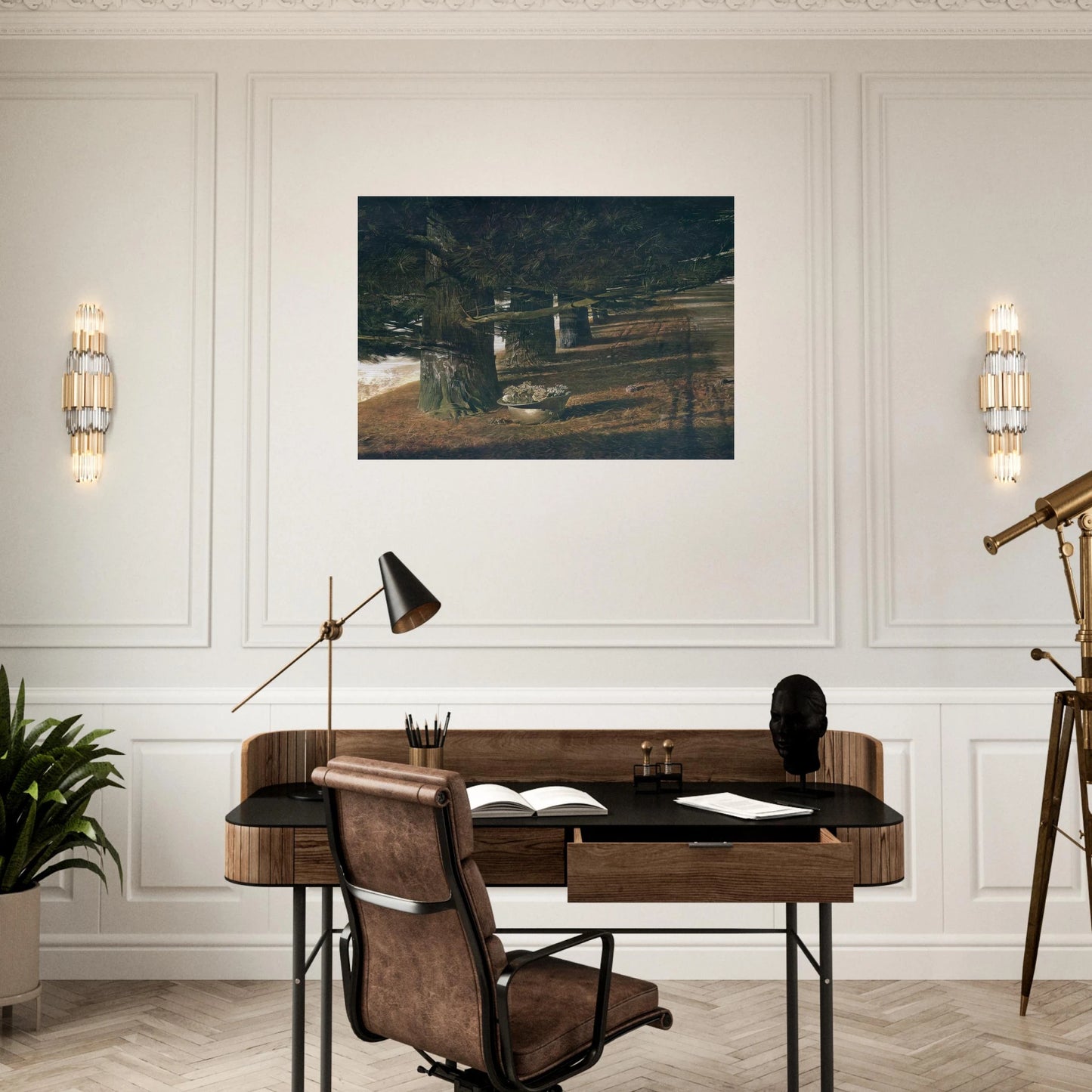 PINE BARON - Andrew Wyeth Brushed Aluminum Print - 70x100 cm / 28x40 inches | Andrew Wyeth Aluminum Print | Andrew Wyeth Prints