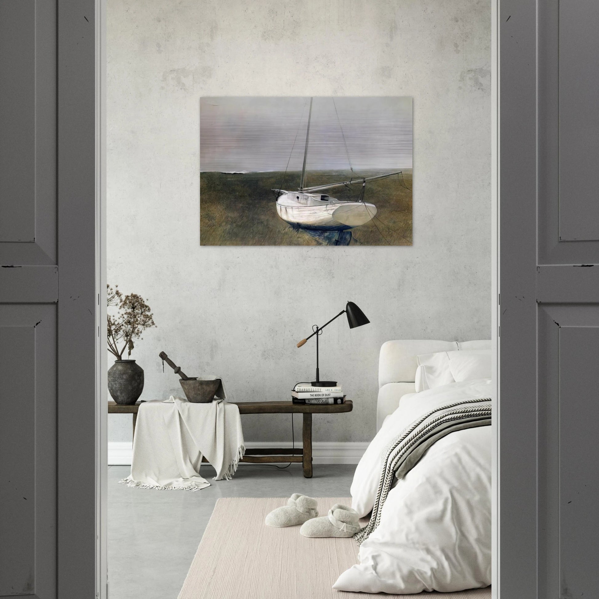 BELOW DOVER 1950 - Andrew Wyeth Brushed Aluminum Print - 70x100 cm / 28x40 inches | Andrew Wyeth Aluminum Print | Andrew Wyeth Prints
