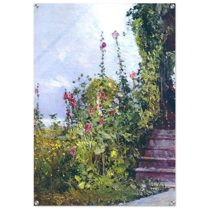 Celia Thaxter's Garden, Appledore, Isles of Shoals - Childe Hassam Acrylic Print - 70x100 cm / 28x40″ inches