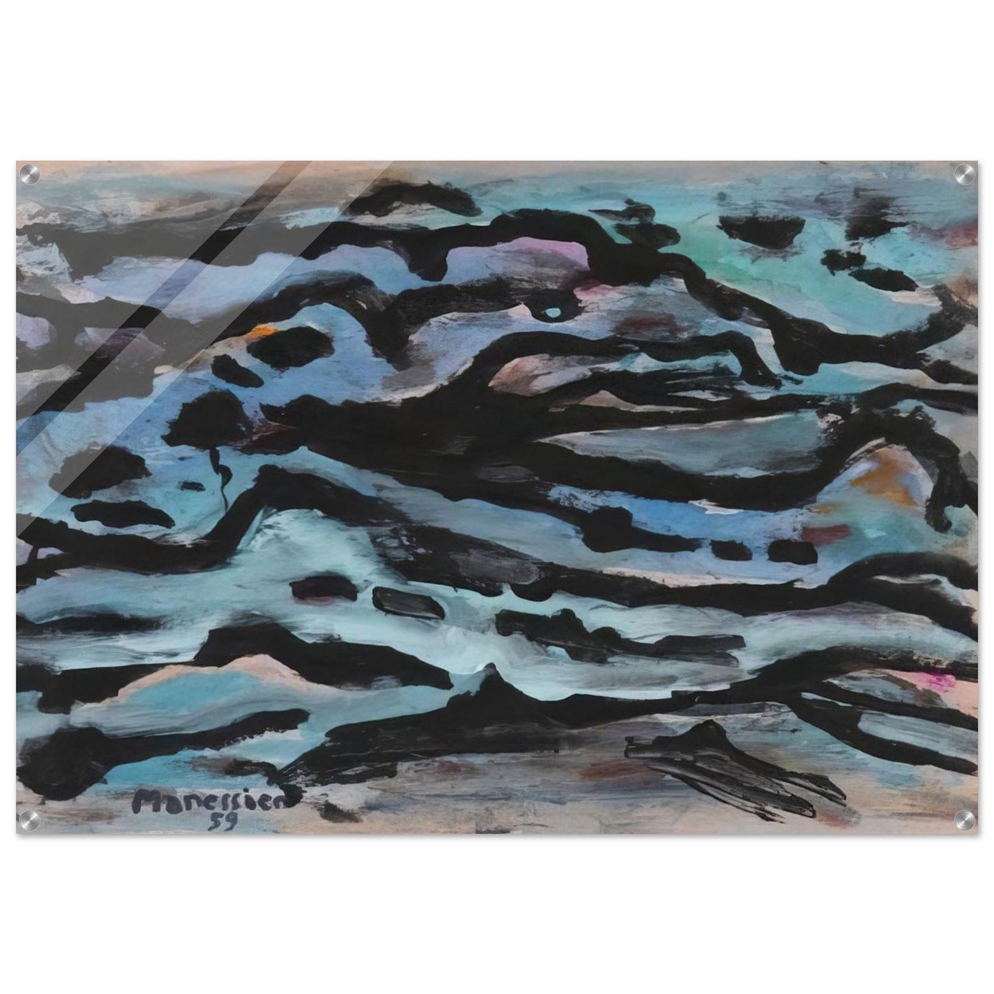 Composition - 1959 - Alfred Manessier Acrylic Print - 70x100 cm / 28x40″ inches